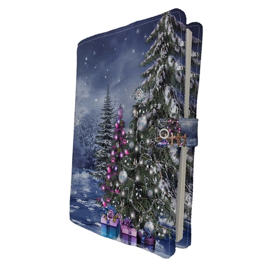 PKQWTM Christmas Gifts Trees Outdoor Winter Snowy Landscape Book Cover Book Protector Book Sleeve Book Pouch Book Bag 6x9 inch