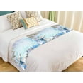thumbnail image 1 of PKQWTM Christmas Greeting Card Pine Branches Snowman And Gifts Bed Runner Bedroom Bedding Decor Bedding Scarf Size 20x95 inches, 1 of 1
