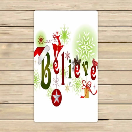 PKQWTM Christmas Microfiber Bath Towels Bathroom Body Shower Towel Size 16x28 Inches