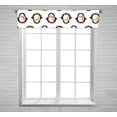 thumbnail image 1 of PKQWTM Christmas Penguin In Scarf Window Curtain Valance Rod Pocket 54x12 inch, 1 of 1