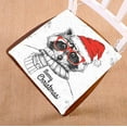 thumbnail image 1 of PKQWTM Christmas Raccoon Dressed A New Year Hat And Scarf Chair Pads Chair Mat Seat Cushion Chair Cushion Floor Cushion Size 20x20 inches, 1 of 1