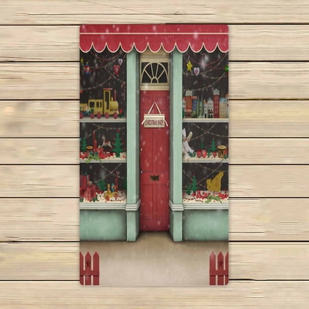 PKQWTM Christmas Shop Microfiber Bath Towels Bathroom Body Shower Towel Size 16x28 Inches