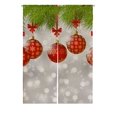 thumbnail image 1 of PKQWTM Christmas Tree Branches Red Balls Door Curtain Window Cover Home Decor Hanging Curtain Size 85x120 CM, 1 of 1