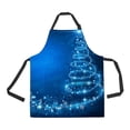 thumbnail image 1 of PKQWTM Christmas Tree Unisex Adjustable Bib Apron with Pockets for Commercial Restaurant and Home Kitchen Use, 1 of 1