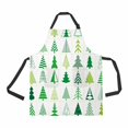 thumbnail image 1 of PKQWTM Christmas Trees Unisex Adjustable Bib Apron with Pockets for Commercial Restaurant and Home Kitchen Use, 1 of 2