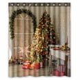 thumbnail image 1 of PKQWTM Christmas WaterProof Polyester Fabric Shower Curtain Size 60x72 Inches, 1 of 1