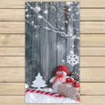 thumbnail image 1 of PKQWTM Christmas snowman branches presents candy canes Microfiber Bath Towels Bathroom Body Shower Towel Size 30x56 Inches, 1 of 1