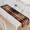 thumbnail image 1 of PKQWTM Closeup American Flag Boards Cotton and Linen Table Runner Kitchen Dining Room Supplies Size 14x72 Inch, 1 of 1