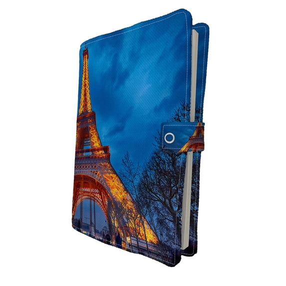 PKQWTM Closeup View Romantic City France Paris Tower Book Cover Book Protector Book Sleeve Book Pouch Book Bag 6x9 inch