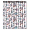 thumbnail image 1 of PKQWTM Cloud Characters Rain Water Drops Lightning WaterProof Polyester Fabric Shower Curtain Size 60x72 Inches, 1 of 1
