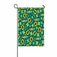 thumbnail image 1 of PKQWTM Clover Branch Horseshoe Quatrefoil Yard Decor Home Garden Flag Size 28x40 Inches, 1 of 1