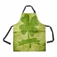 thumbnail image 1 of PKQWTM Clover With Four Leaves In Grunge Style In The Paper Unisex Adjustable Bib Apron with Pockets for Commercial Restaurant and Home Kitchen Use, 1 of 2