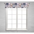 thumbnail image 1 of PKQWTM Collage Retro Scrapbook Inscriptions Word Paris Window Curtain Valance Rod Pocket 54x12 inch, 1 of 1