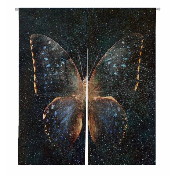PKQWTM Color Butterfly Door Curtain Window Cover Home Decor Hanging Curtain Size 105x120 CM