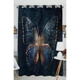 thumbnail image 1 of PKQWTM Color Butterfly Practical heat insulation Shading Window Curtain Size 52(W)x84(H) inches(One Piece), 1 of 1