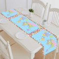 thumbnail image 1 of PKQWTM Colored World Map Flags Cotton and Linen Table Runner Kitchen Dining Room Supplies Size 14x72 Inch, 1 of 1