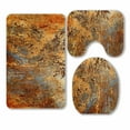 thumbnail image 1 of PKQWTM Colorful Background 3 Piece Bathroom Rugs Set Bath Rug Contour Mat and Toilet Lid Cover, 1 of 2