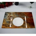 thumbnail image 1 of PKQWTM Colorful Background Kitchen Dining Table Mats Placemats Size 12x18 Inches, Set of 2 Pieces, 1 of 2