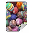 thumbnail image 1 of PKQWTM Colorful Easter Eggs Big Pile Blanket Crystal Velvet Throw Bed Blanket 58x80 inches, 1 of 1