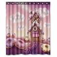 thumbnail image 1 of PKQWTM Colorful Houses WaterProof Polyester Fabric Shower Curtain Size 60x72 Inches, 1 of 1