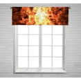 thumbnail image 1 of PKQWTM Computer Generated Fireball Explosion Black Space Window Curtain Valance Rod Pocket 54x18 inch, 1 of 1