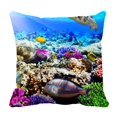 thumbnail image 1 of PKQWTM Coral And Fish In The Red Sea Egypt Africa Bed Decor Pillow Cases Zippered Cushion Cover Size 18x18 Inches, 1 of 1