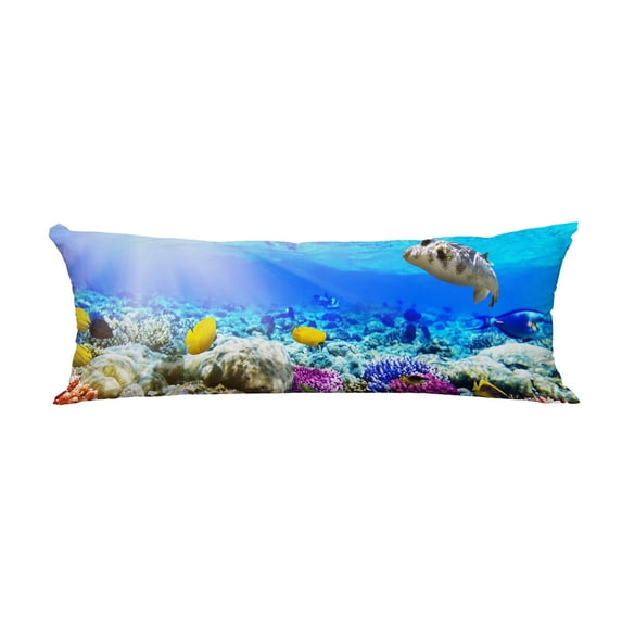 PKQWTM Coral And Fish In The Red Sea Egypt Africa Long Body Pillow Case Cover Pillow Cushion Size 20x60 Inches