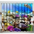 thumbnail image 1 of PKQWTM Coral And Fish In The Red Sea Egypt Africa Practical heat insulation Shading Window Curtain Size 52(W) x 84(H) inches (Two Piece), 1 of 1