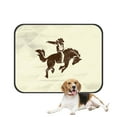 thumbnail image 1 of PKQWTM Cowboy Riding Wild Horse Pet Dog Cat Bed Pee Pads Mat Cushion Potty Dogsblankets Crate Bed Kennel 20x24 inch, 1 of 3