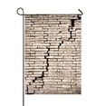 thumbnail image 1 of PKQWTM Cracked Brick Wall Yard Decor Home Garden Flag Size 28x40 Inches, 1 of 1