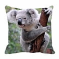 thumbnail image 1 of PKQWTM Curious koala Bed Decor Pillow Cases Zippered Cushion Cover Size 20x20 Inches, 1 of 1
