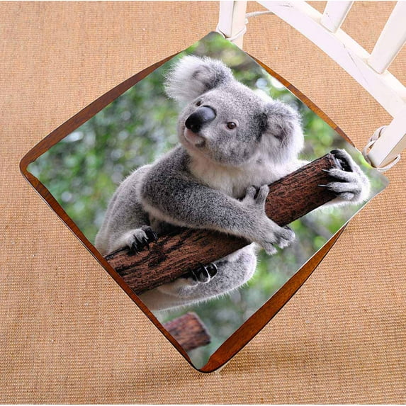 PKQWTM Curious koala Chair Pads Chair Mat Seat Cushion Chair Cushion Floor Cushion Size 16x16 inches