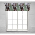 thumbnail image 1 of PKQWTM Curious koala Window Curtain Valance Rod Pocket 54x18 inch, 1 of 1