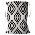 thumbnail image 1 of PKQWTM Curve Ornament Storage Basket Laundry Bag with Drawstring Size 18x24 Inch, 1 of 3