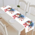 thumbnail image 1 of PKQWTM Cute Bird Snowman Snowflake Winter Holiday Cotton and Linen Table Runner Kitchen Dining Room Supplies Size 16x72 Inch, 1 of 1