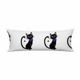 thumbnail image 1 of PKQWTM Cute Black Cat White Halloween Long Body Pillow Case Cover Pillow Cushion Size 20x60 Inches, 1 of 1