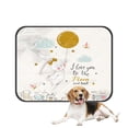 thumbnail image 1 of PKQWTM Cute Bunny Flying To The Moon Cartoon N Pet Dog Cat Bed Pee Pads Mat Cushion Potty Dogsblankets Crate Bed Kennel 36x48 inch, 1 of 3