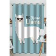 thumbnail image 1 of PKQWTM Cute Cartoon Llama Design Practical heat insulation Shading Window Curtain Size 52(W) x 84(H) inches (One Piece), 1 of 1