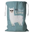 thumbnail image 1 of PKQWTM Cute Cartoon Llama Design Storage Basket Laundry Bag with Drawstring Size 24x32 Inch, 1 of 3