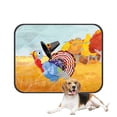 thumbnail image 1 of PKQWTM Cute Cartoon Turkey Escapes from the Arrows and Loses Happy Thanksgiving Pet Dog Cat Bed Pee Pads Mat Cushion Potty Dogsblankets Crate Bed Kennel 25x30 inch, 1 of 3