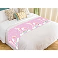 thumbnail image 1 of PKQWTM Cute Unicorn Pastel Doodle Comic Magic Animal Art Bed Runner Bedroom Bedding Decor Bedding Scarf Size 20x95 inches, 1 of 1
