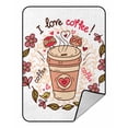 thumbnail image 1 of PKQWTM Cute cup coffee Blanket Crystal Velvet Throw Bed Blanket 58x80 inches, 1 of 1