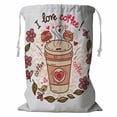 thumbnail image 1 of PKQWTM Cute cup coffee Storage Basket Laundry Bag with Drawstring Size 18x24 Inch, 1 of 3