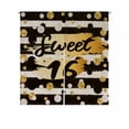 thumbnail image 1 of PKQWTM Cute festive bright sweet sixteen Door Curtain Window Cover Home Decor Hanging Curtain Size 85x90 CM, 1 of 1