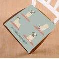 thumbnail image 1 of PKQWTM Cute yoga pugs set Chair Pads Chair Mat Seat Cushion Chair Cushion Floor Cushion Size 20x20 inches, 1 of 1