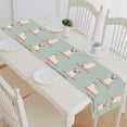 thumbnail image 1 of PKQWTM Cute yoga pugs set Cotton and Linen Table Runner Kitchen Dining Room Supplies Size 16x72 Inch, 1 of 1