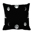 thumbnail image 1 of PKQWTM Cycle Of The Moon A Circle Of The Growing Moon Bed Decor Pillow Cases Zippered Cushion Cover Size 16x16 Inches, 1 of 1
