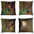 thumbnail image 1 of PKQWTM Damask Floral Grunge Gold Orange Green Blue Violet Reversible Mermaid Cushion Cover Home Decor Sequin Pillow Case Size 18x18 inches, 1 of 2
