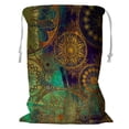 thumbnail image 1 of PKQWTM Damask Floral Grunge Gold Orange Green Blue Violet Storage Basket Laundry Bag with Drawstring Size 24x32 Inch, 1 of 3