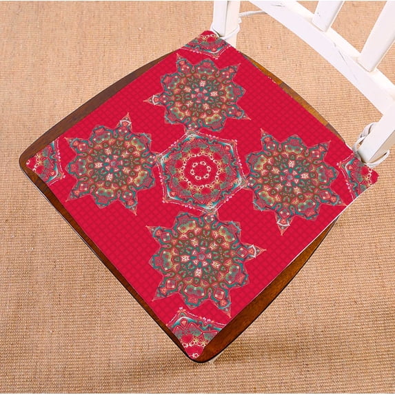 PKQWTM Damask Vintage Ornamental Chair Pads Chair Mat Seat Cushion Chair Cushion Floor Cushion Size 16x16 inches